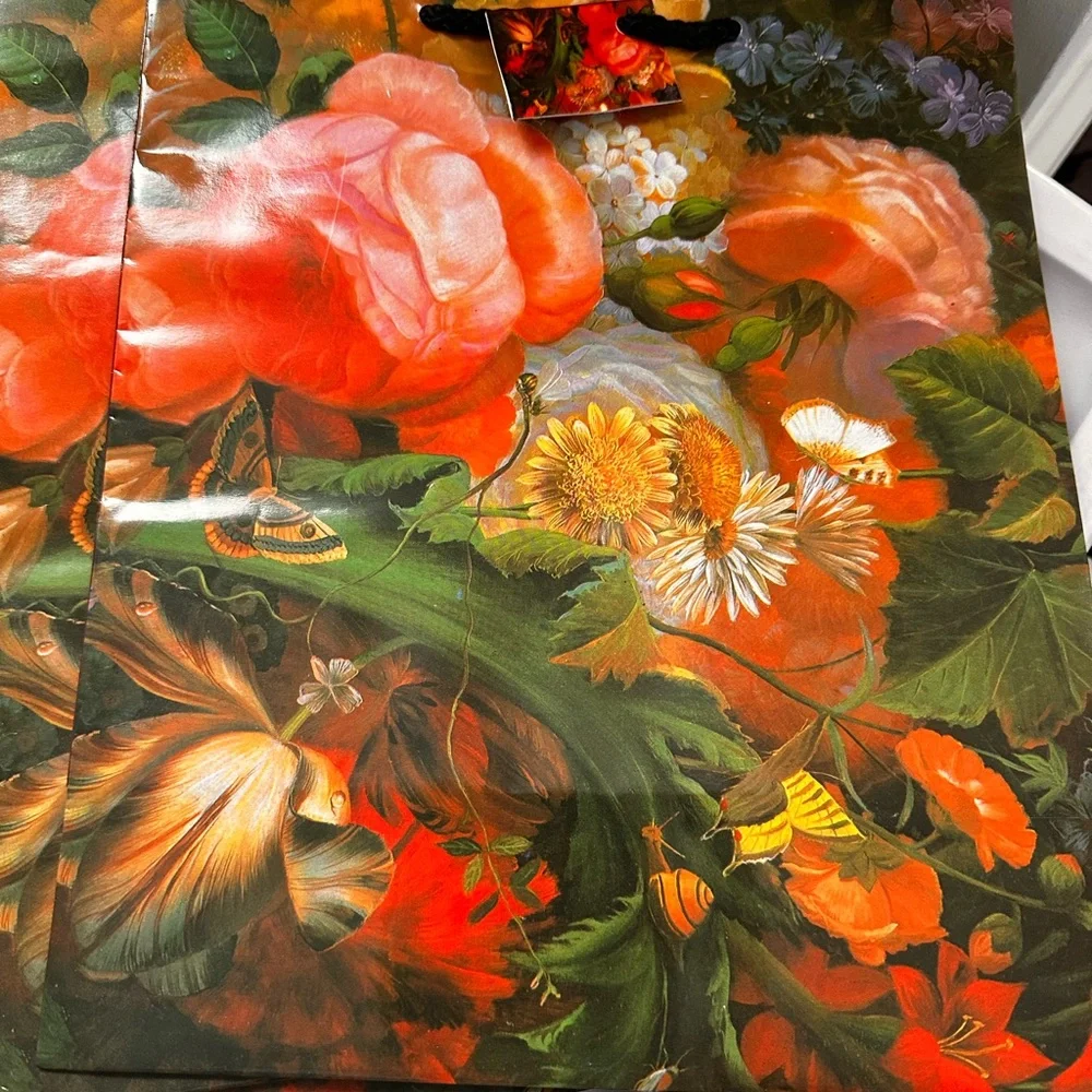 Floral Gift Bags Set